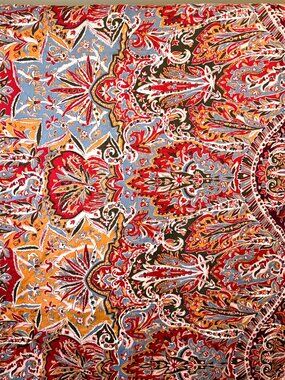 Vintage Ralph Lauren Paisley Print Twin Flat Sheet Serengeti Pattern